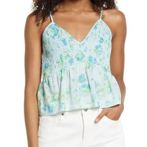 BP floral smocked cami size M